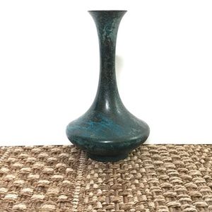 VTG Mid Century Blue Green Japanese Ikebana VASE